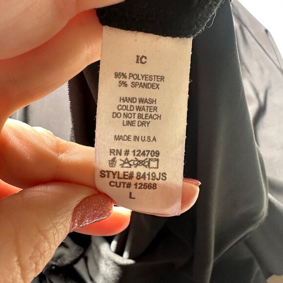 IC Collection Cold Should Harem Jumpsuit Womens Size L Avant Garde Lagenlook NEW - Picture 10 of 11